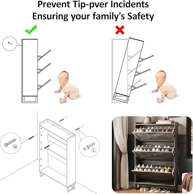 Maupvit Shoe Storage Cabinet - Image 7