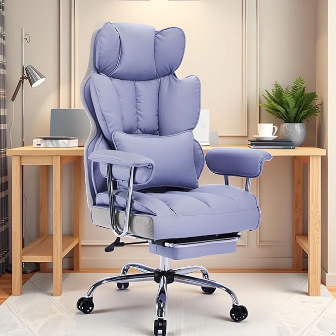 Efomao Big and Tall Office Chair 400LBS, Heavy Duty Executive Office Chair by OFFICECHAIR