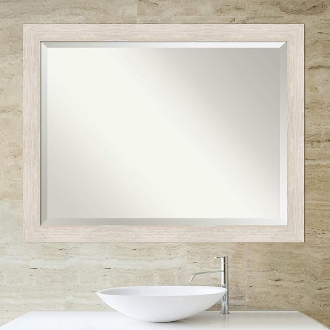 Amanti Art White Bathroom Mirror - Image 6