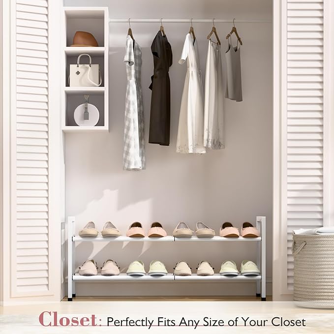 Bumusty 2-Tier Expandable Shoe Rack - Image 2