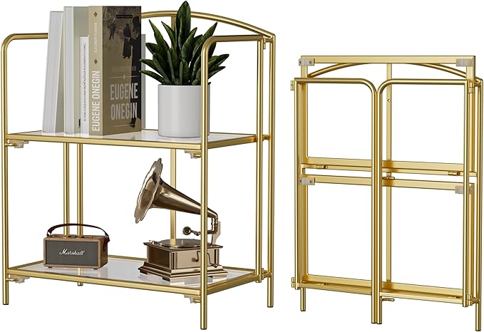 Crofy No Assembly Folding Bookshelf by CrofyLLC