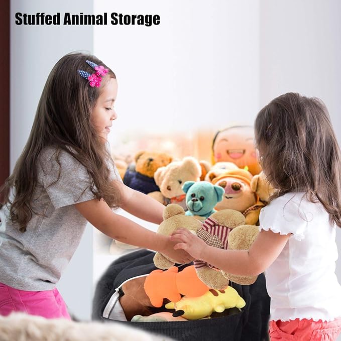 Stuffed Animal Storage Bean Bag Chair Cover Washable Ultra Soft Corduroy Bean - Image 4