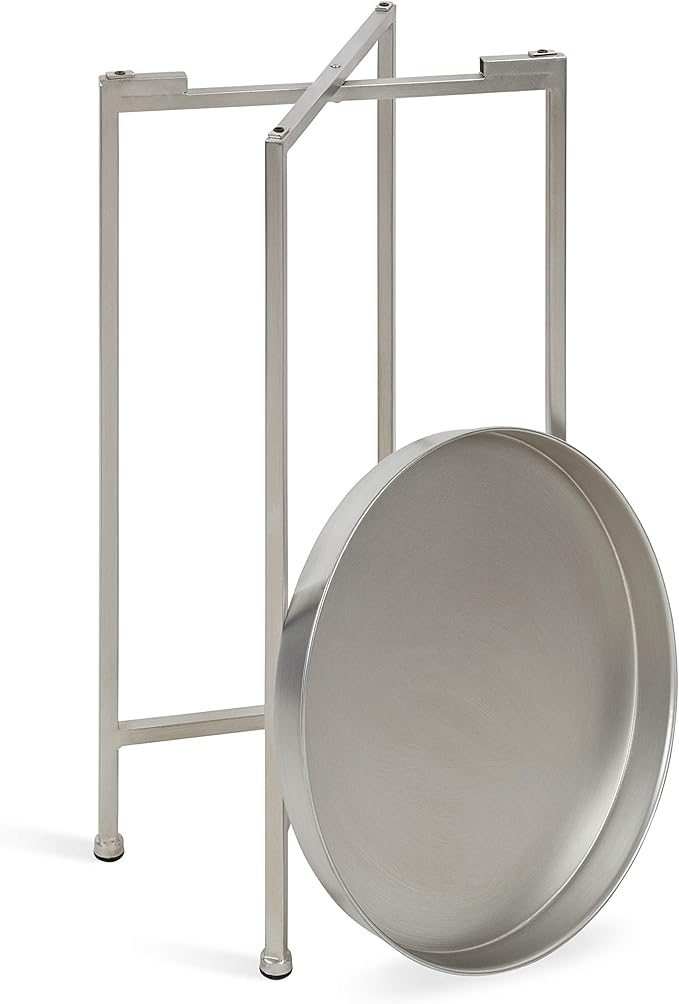 Kate and Laurel Celia Round Metal Foldable Accent Table - Image 6