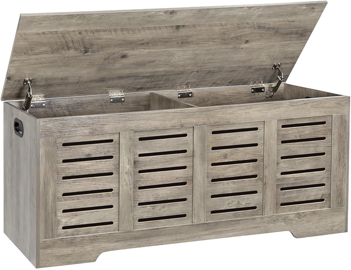 DINZI LVJ Storage Chest, 47.3” Wooden Toy Box by DINZILVJ