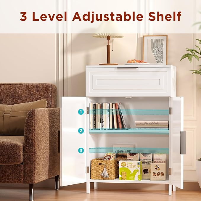 Storage Cabinet Bathroom Floor Cabinets - Image 4