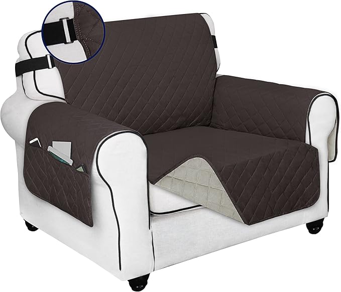 PureFit Reversible Sofa Cover Water Resistant Chair Couch Cover, Machine by PureFit