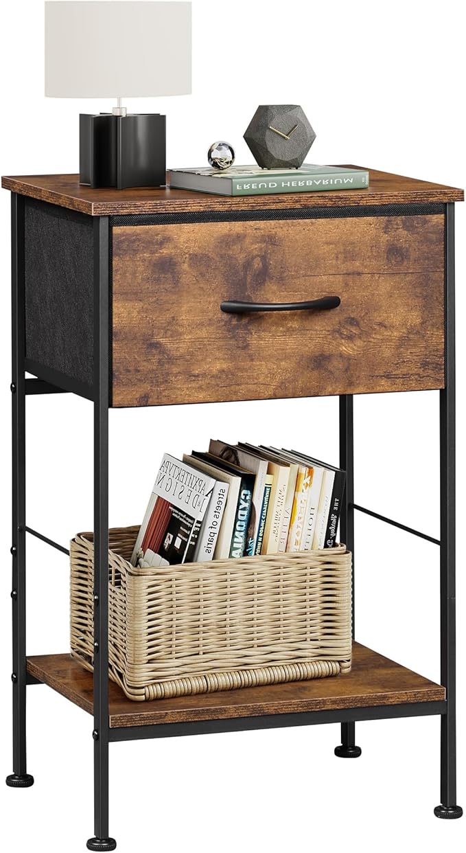 WLIVE Nightstand, Bedside Side Table by WLIVE