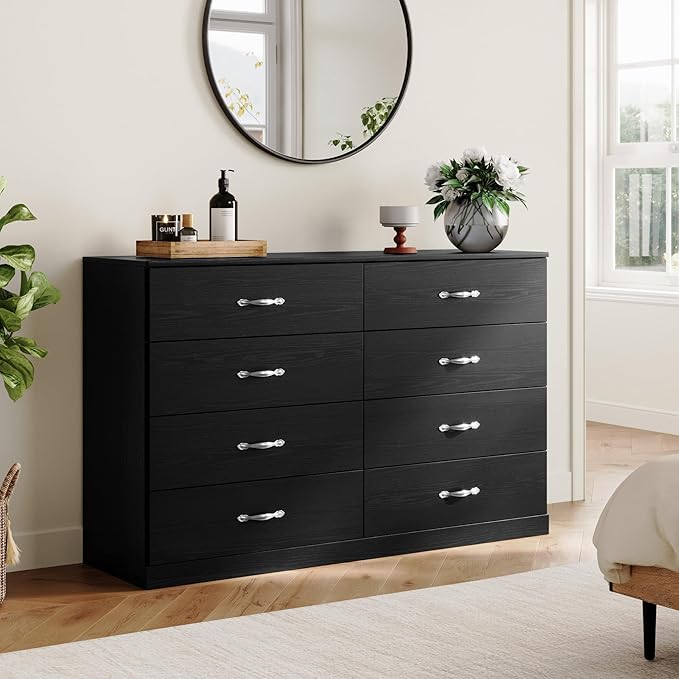 LINSY HOME 8 Drawer Dresser for Bedroom, Modern TV Stand Dressers - Image 3