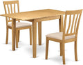 East West Furniture NDAN3-OAK-C 3 Piece Dining Table Set by EastWestFurniture