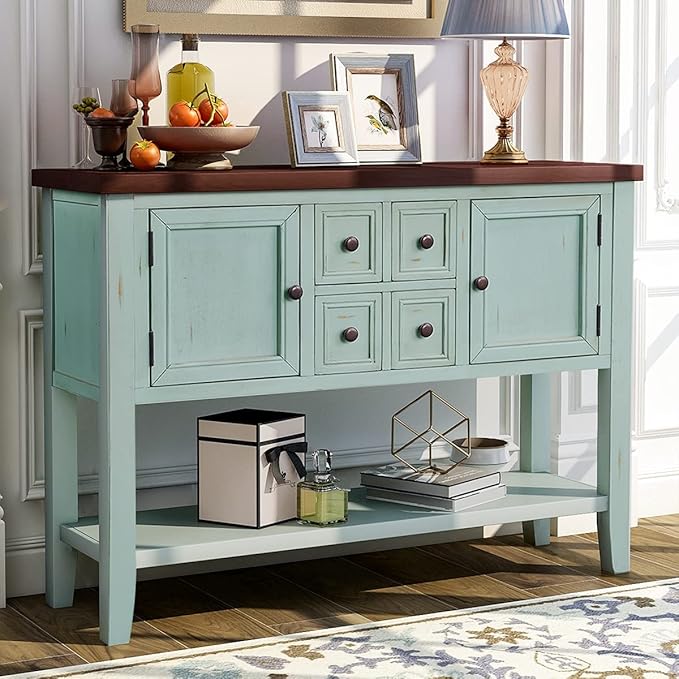 Merax Wood Farmhouse Buffet Sideboard Table - Image 3