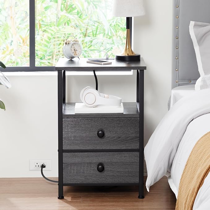 AMHANCIBLE Night Stand Set 2, Nightstand - Image 2