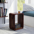 Relso Aurora End Table Solid Sheesham Wood Nightstand by Relso