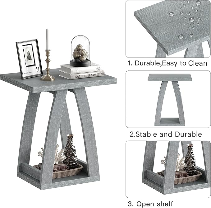 End Tables Living Room Set of 2. Side Tables Living Room. Side Table Beside - Image 8