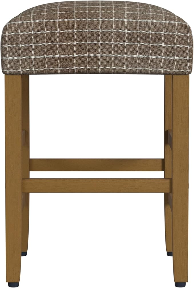 HomePop Home Decor |Classic Open-Back Counter Height Barstool| Square 24 Inch - Image 4