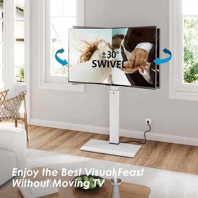 FITUEYES Floor Swivel TV Stand - Image 4