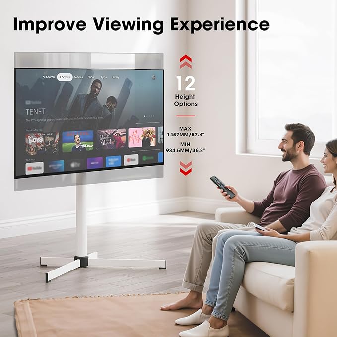 Modern Minimalist Swivel Floor TV Stand - Image 3
