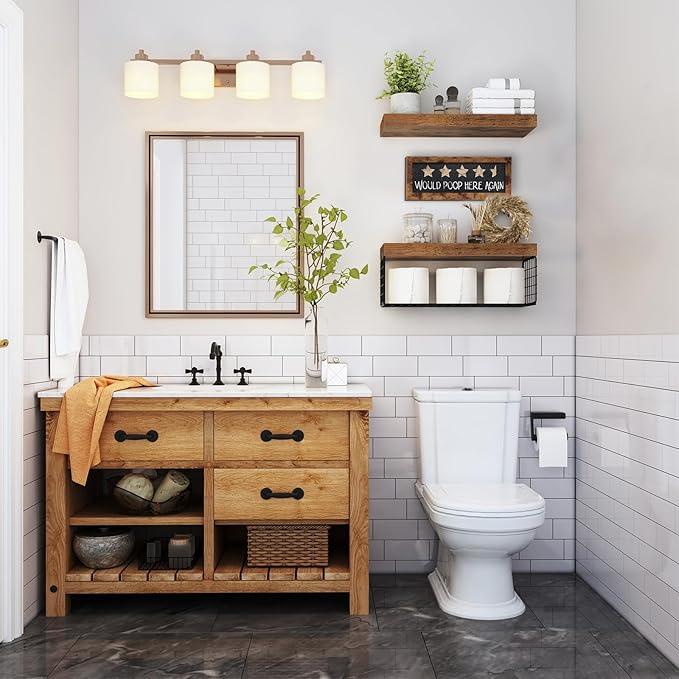 QEEIG Bathroom Shelves Over Toilet - Image 2