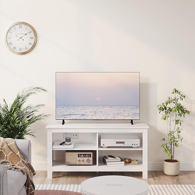 43 Inches TV Stand, Mid Century Modern Entertainment Center - Image 6