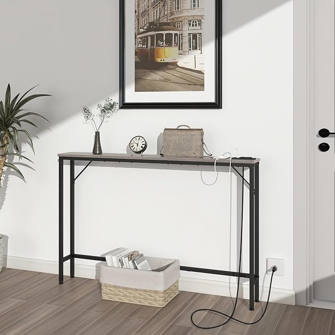 Tohomeor 5.9" Skinny Behind Sofa Console Table - Image 2