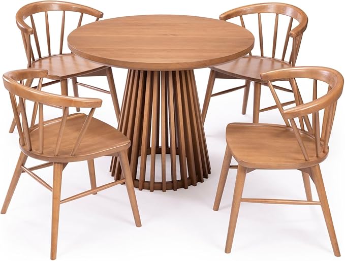 Plank+Beam Lido Round Dining Table, Minimalist Kitchen Table - Image 7