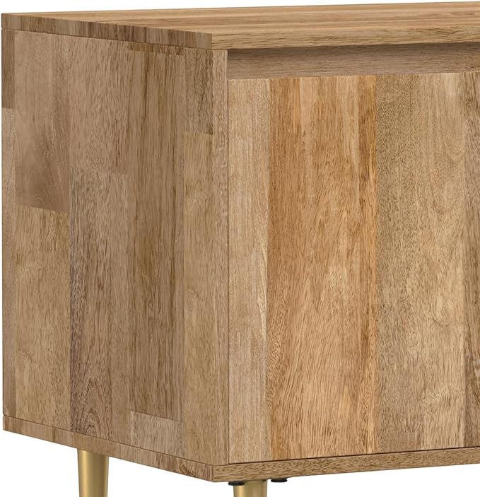 SIMPLIHOME Fallon SOLID MANGO WOOD 60 inch Wide Contemporary TV Media Stand in - Image 7