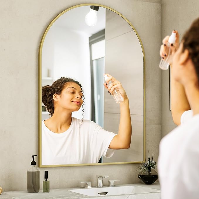 Arch Bathroom Mirror, 36x48 Inch - Image 7