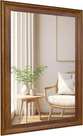 CULER Rustic Wood Wall Mirror for Bathroom, Rectangle 24 x 36 inch Hanging by Culer
