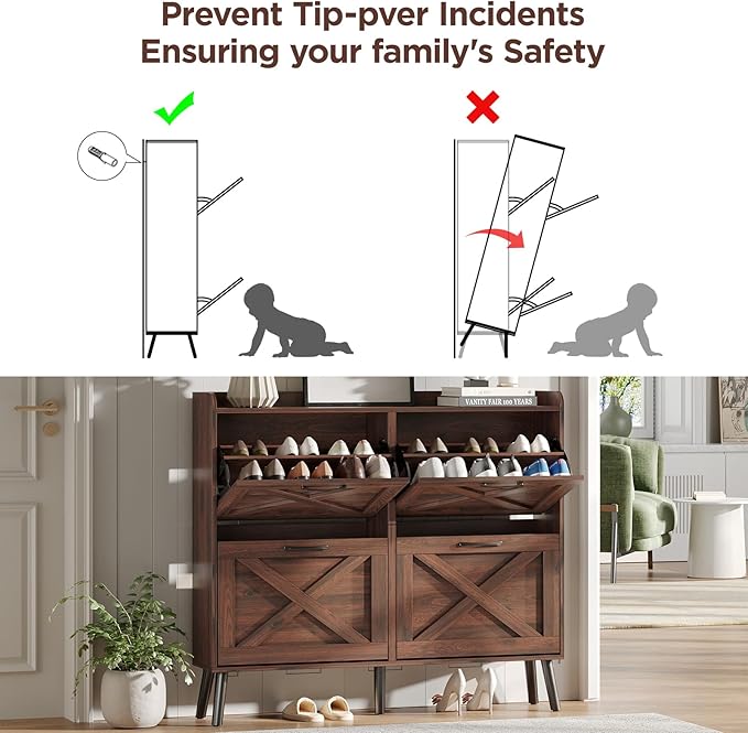 Maupvit Large Shoe Storage Cabinet - Image 7