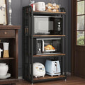 Microwave Oven Stand with Storage 4 Tiers, Free Standing Microwave Oven Stand by lovemanxi