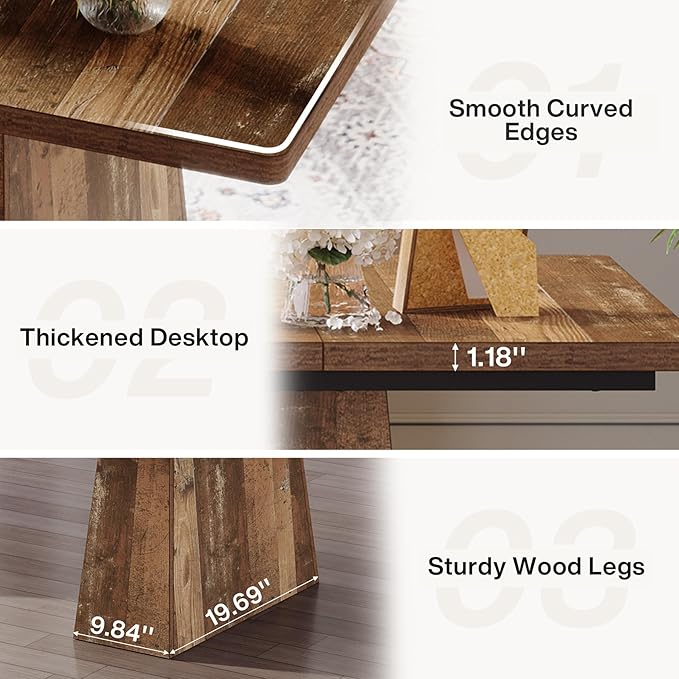 Tribesigns 63-Inch Executive Desk, Large Office Computer Desk - Image 7