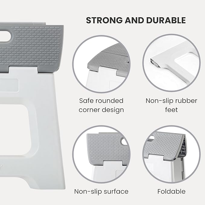 Vigar Compact Step Stool Foldable, 10-1/2-inch Step Stools - Image 4