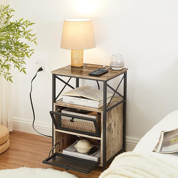 VECELO Grey Side End Tables - Image 5