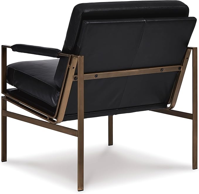 Signature Design by Ashley Puckman Mid-Century Modern Leather Accent Chair - Image 8