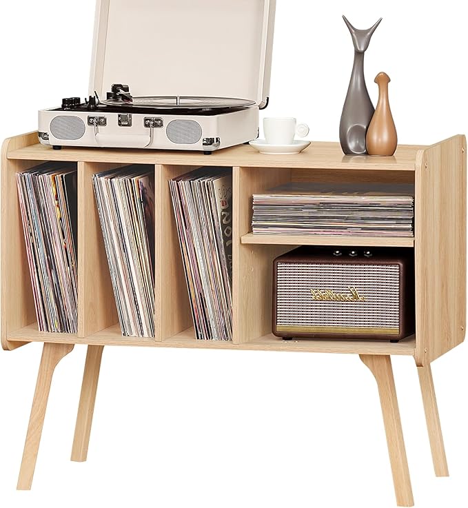 Lerliuo Record Player Stand by Lerliuo