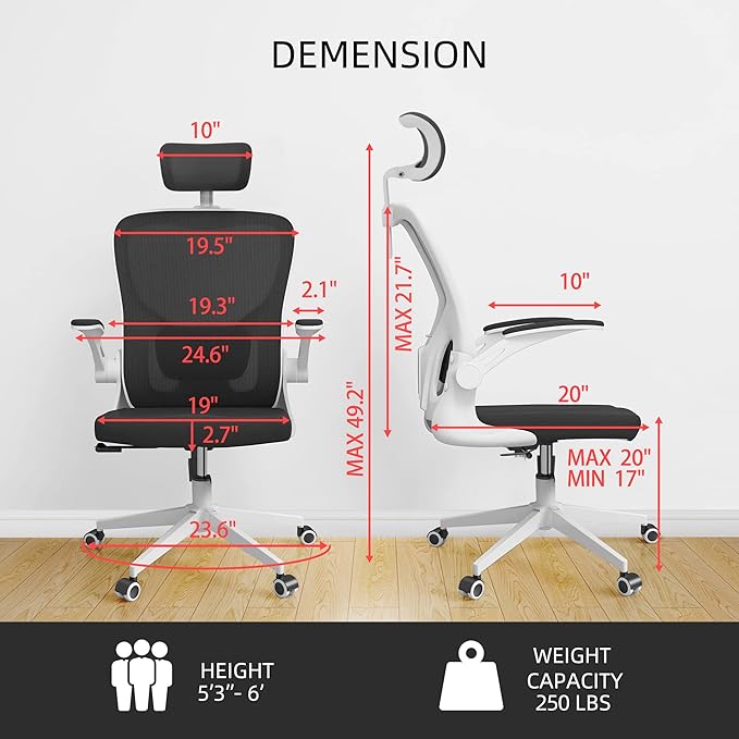 Monhey Office Chair Ergonomic Desk Chair - Image 2