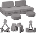 MeMoreCool Kids Couch for Playroom, Corduroy Convertible Toddler Couch by MeMoreCool
