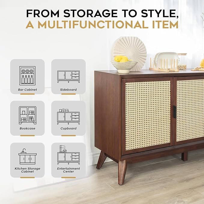 Bme Rattan Pre-Assembled Buffet Sideboard - Image 8