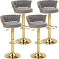 VECELO Bar Stools Set of 4, Adjustable Barstools Counter Height Stools by VECELO