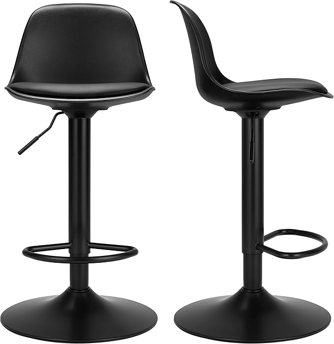Finnhomy Bar Stools Set of 2, Swivel Barstools - Image 5