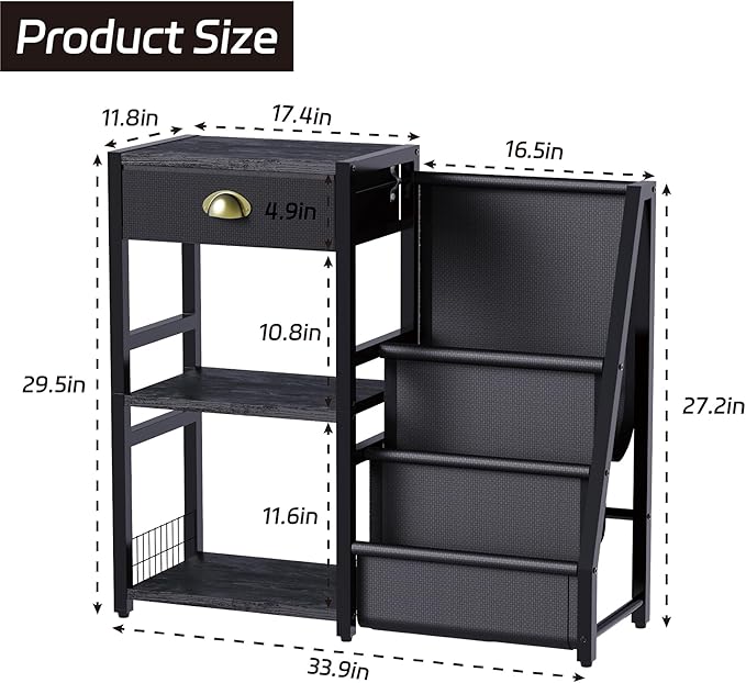 End Table with Vinyl Record Storage - Image 3