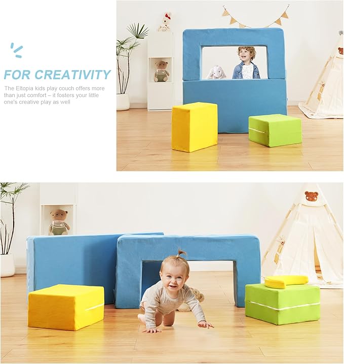Modular Kids Sofa, Toddler Couch Foam Armchair - Image 5