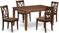 East West Furniture DUCL5-MAH-C 5 Piece Kitchen Table Set by EastWestFurniture
