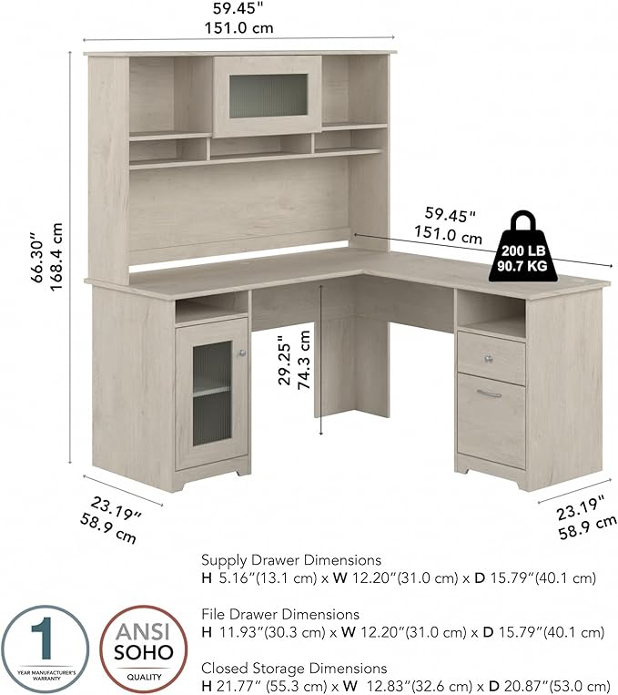 Bush Furniture Cabot L Shaped Desk - Image 3