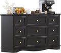 9-Drawer Dresser, Modern Farmhouse Furniture Organizer, Bedroom Storage Cabinet by PROXRACER