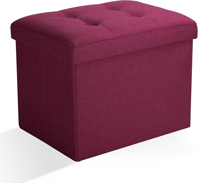 Ottoman Storage Ottoman Foot Rest Stool Foldable Bench by DOCVANIA