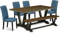 East West Furniture V677EL121-6 6 Piece Modern Dining Table Set Contains a by EastWestFurniture