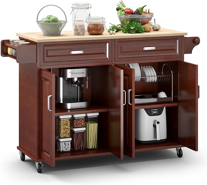 Rovibek Kitchen Island On Wheels Rolling Islands by Rovibek