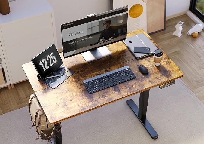 Claiks Electric Standing Desk, Adjustable Height Stand up Desk, 40x24 Inches - Image 6