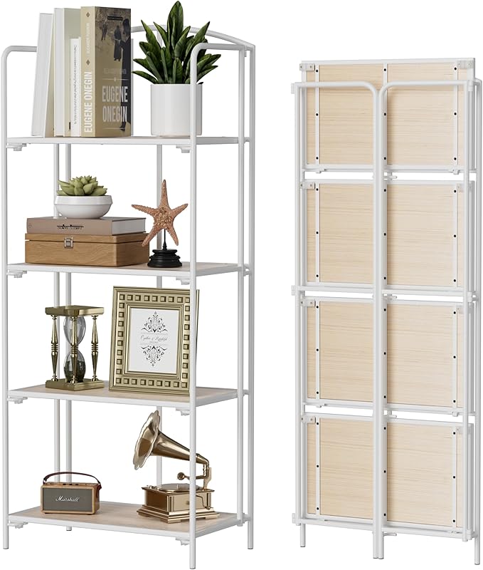 Crofy No Assembly Folding Bookshelf by Crofy