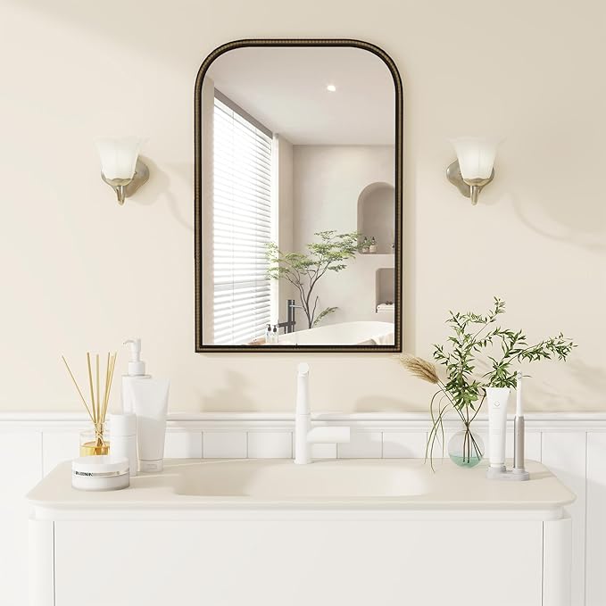 Axeman 24x36 Rounded Rectangular Wall Mirror, Decorative Bathroom Mirror - Image 2
